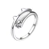Anillo Abierto de Garra de Gato y Oreja de Gato Más Vendido Estilo Simple y Adorable Anillo de Cruz Dulce Mori