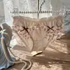 Bragas de Algodón de Seda de Hielo con Estampado de Leopardo Estilo Japonés, Volantes, Estilo Princesa Estudiante, Triángulo, Lindas para Mujeres, de Cintura Media para Niñas