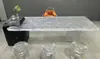 # Mesa de Rio em Resina Epóxi Madeira Maciça Placa Grande Mesa de Chá Mesa de Chá Oceânica Mesa de Jantar Mesa de Café Placa Inteira Mesa de Escritório Chá