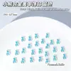 Joyería de Aleación Azul Transparente con Temática Oceánica de Venta Caliente Japonesa y Coreana, Accesorios Metálicos para Uñas Pintados en Spray 3D, Venta al por Mayor desde el Fabricante