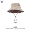 Sombrero de Cubo Estilo Coreano Inspirado en Chanel para Mujer, Sombrero Casual de Ala, Sombrero de Comercio Transfronterizo Europeo y Americano, Sombrero con Flecos para Protección Solar al Aire Libre