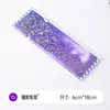 Carcasa de Acrílico Transparente con Arena Movediza para Boletos, Personalizable, Merchandising de Anime, Disponible en Múltiples Colores: Rosa Flor de Cerezo/Azul Hielo/Morado Láser