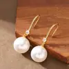 Pendientes de Botón de Plata Moda Estilo Festivo Exquisito Incrustados con Circonita Perla Trébol de Cuatro Hojas Mariposa Cola de Pez con un Toque de Lujo