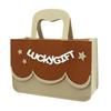 Bolsa de Feltro para Presente de Lua Cheia de Bebê Balde de Abraço com Textura Personalizada Nova Bolsa de Feltro de Desenho Animado Bolsa de Mão Feminina