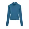 Estilo Chica Atrevida Espalda Cruzada Hueca Forro Polar de Cachemira Manga Larga Primavera 2026 Nuevo Ajuste Ceñido a la Cintura Adelgazante Camiseta Ropa Interior
