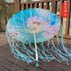 Novo Estilo Chinês Guarda-chuva de Seda Antigo Borla Fita Dinastia Han Sessão de Fotos Acessórios de Guarda-chuva de Papel de Óleo Feminino Clássico Qipao Guarda-chuva para Fotografia
