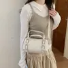 Bolsa Transversal Melaleuca Retro Feminina 2026 Nova Tendência Moda Estilo Coreano Bolsa Almofada Bolsa de Ombro Único