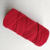 Cuerda de Algodón Hilada al Alma de 4 mm Macramé Cuerda Tejida a Mano Bolsa Colgante Tapiz Material Hilo de Algodón Grueso Decoración para el Hogar