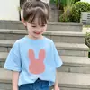 Camiseta de Manga Corta para Niña Ropa de Verano 2026 Nuevo Estilo Moda Tops para Bebé Ropa Infantil Verano Delgado Algodón Puro