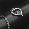 Joyería Transfronteriza Europea y Americana, Collar de Moda con Huella de Patita de Perro, Colgante de Corazón Hueco con Huella de Pie, Suministro Mayorista de Aliexpress