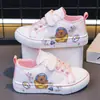 Zapatillas Deportivas Nuevas de Estilo Coreano para Niños Primavera y Otoño, Zapatos de Lona para Niños, Zapatos Casuales Versátiles de Dibujos Animados para Niñas, Zapatos de Tela de Moda