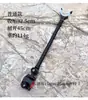 Suporte de vara de pesca telescópico universal multi-cor tipo botão de liga de alumínio, montado na traseira, para pesca de peixes grandes, com haste antiderrapante e absorvente de choque