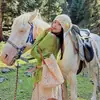 Gorro de Ganchillo Tejido para Mujer, Nuevo Estilo Otoño/Invierno 2026, Turbante de Encaje para Viajar en el Oeste de Sichuan, Gorro de Lana para Clima Frío de Gran Circunferencia de Cabeza