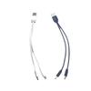 Micrófono Inalámbrico Dos en Uno Cable de Datos USB Tipo Doble Cabeza Tipo-C Android Cable de Carga Uno a Dos