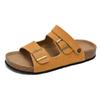 Sandálias para Homens, Novo Estilo de Verão Birkenstock Casuais Duas Formas Sapatos de Praia para Homens, Respiráveis, Resistentes ao Desgaste, Sandálias de Direção Modernas para Homens