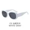 Nuevas Gafas de Sol Retro Europeas y Americanas de Marco Grande para Mujer, Gama Alta, Adelgazantes para Caras Grandes, Anti-UV, Gafas de Sol con Montura Ovalada