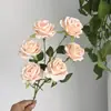 6 Rosas Pequenas para Decoração de Casamento, Flores Artificiais, Rosas Simuladas, Decoração de Casa, Flores Artificiais, Rosas Pequenas, Flores Simuladas