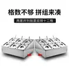 Estante para Ollas de Acero Inoxidable Caja de Condimentos de Cocina Compartimento para Frasco de Condimentos Caja de Ingredientes para Mermelada Caja Pequeña de Materiales para Hot Pot Comercial