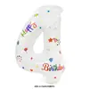 Globo de Foil Blanco con Número Impreso de Cumpleaños Versión US de 32 pulgadas para Decoraciones del Primer Cumpleaños de Niños y Accesorios para Fotos al Aire Libre