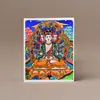 Caijin Thangka Pintura del Quinto Maestro Farmacéutico Zakilam Vida Pasada y Vida Presente Madre Tara Verde Buda Protector Personalizable Thangka Corriente Nacional