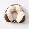 Almohada en Forma de U, Almohada de Soporte Cervical, Almohada para Perros, Almohada para la Siesta, Apta para Mascotas, Linda Almohada con Forma de Cabeza, Espuma Viscoelástica de Dibujos Animados