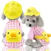 Pato Amarillo Dibujo Animado Perro Mochila Ropa para Mascotas Suministros para Perros y Gatos Primavera Verano Otoño Atuendo para Gato Ropa de Dos Patas Estilo Delgado
