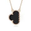 Colar V Trevo de Quatro Folhas Banhado a Ouro 18K Acessórios Femininos Versão Superior Madrepérola Branca Ouro Rosa Pingente Nicho Luxo Acessível