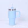 Nuevo Vaso Termo de Acero Inoxidable 304 14oz con Asa Vaso para Hielo Portátil para Coche Vaso con Popote Simple Vaso para Agua Venta al por Mayor