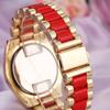 Reloj Digital para Hombre Dx Banda de Acero Geneva Agva Tres Agujas Seis Pines Aleación Romana