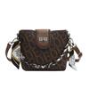Bolso de Mano para Mujer Transfronterizo Nueva Moda Estampado con Letras Bolso Cubo Textura de Alta Gama Retro Bolso de Hombro Cruzado