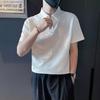 Polo de manga corta de verano para hombre, camiseta sencilla de marca de moda, novedad de 2024, camiseta de media solapa para niño