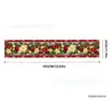 Camino de Mesa Navideño Estilo Europeo Múltiples Patrones Restaurante Tema Navideño Retro Decoración de Escritorio Mantel