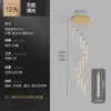 Moderno Simples Lustre de Cristal para Escada Casa Duplex Lustre Longo Oco Pé Direito Alto Rotativo Grande Lâmpadas de Sala de Estar