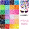 Em Estoque Atacado Conjunto de Cores Mistas com 40 Compartimentos Strass de Resina com Fundo Plano 3mm Acessórios para Unhas Artesanais DIY Acessórios para Roupas