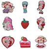 Directamente del fabricante: Charms para Zapatos Croc de Niña Fresa, Clips para Cordones de Material de Resina de PVC, Accesorios para Zapatos de Madera a Medida con Acabado de Alta Gama