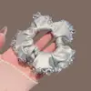 Coletero de satén de cristal dulce y exquisito de alta calidad para mujer, con un toque de alta gama estilo bosque, alta elasticidad, adecuado para moños, accesorio elástico para el cabello