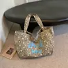 Bolsa Tote Estilo Coreano Estampa de Leopardo Preguiçoso Feminina 2026 Nova Moda Grande Capacidade Bolsa de Ombro Casual Lona Bolsa para o Trabalho