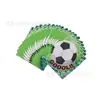 Conjunto para Festa com Tema Copa do Mundo de Futebol, Toalhas de Papel, Copos de Papel, Pratos, Facas, Garfos e Colheres, Suprimentos para Decoração, Suprimentos para Festa Infantil
