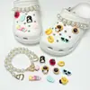 Novos charms de estrela-do-mar e água-viva transparentes para tamancos, fivelas de decoração para sapatos, charms de corrente de contas DIY removíveis