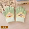 Guantes de Cinco Dedos para Bebé Otoño e Invierno Cálidos para Niños Engrosados de 2 a 4 Años Dedos Separados Estilo K Lindo para Niños y Niñas