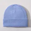 Gorro de Punto Cálido Nuevo para Otoño e Invierno Gorro de Lana Mezclada con Cachemira Circunferencia de Cabeza Grande Versátil Protección para los Oídos Gorro para el Frío Venta Directa de Fábrica