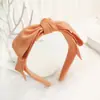 Al por mayor Personalizado de Fábrica Estilo Igual que Dongdaemun Corea Diadema Color Sólido Tela Accesorios para el Cabello Diadema Lazo Diadema R294