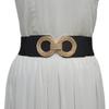 Cinturón elástico elástico transfronterizo para mujer, cinturón decorativo ancho para vestido, abrigo, cintura, accesorios de moda versátiles