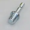 Disco de lija flockeado redondo autoadhesivo disco de pulido convertidor de varilla de conexión conector eje de conversión para taladro hexagonal M10