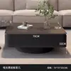 Mesa de centro quadrada italiana de pedra de luxo de alta qualidade, pequena, moderna, simples, para sala de estar, casa, mesa de chá preta