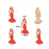 Accesorios de Joyería de Aleación para Hacer Manualidades con Forma de Gota de Aceite Bolsita de Maquillaje para Niñas Accesorios de Tacones Altos Pulsera Pendientes Colgante W507