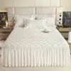 Faldón de cama universal para todas las estaciones, una sola pieza, modelo nuevo 2023, funda de colchón acolchada, cubierta antipolvo, faldón de cama, protector de colchón para verano
