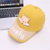 Boné de beisebol infantil coreano bonitinho desenho animado anjo urso chapéu protetor solar externo chapéu de bebê atacado
