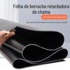 Chama - almofada de borracha retardadora da sala de distribuição da almofada de borracha à prova de fogo fumo preto - retardador da chama - almofada de borracha da isolação da placa de borracha
