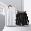 Ropa para Correr, Trajes Deportivos, Ropa de Fitness para Hombre y Mujer, Camisetas de Seda Helada de Secado Rápido, Ropa para Correr por la Mañana de Entrenamiento, Ropa de Verano, Ropa para Bádminton